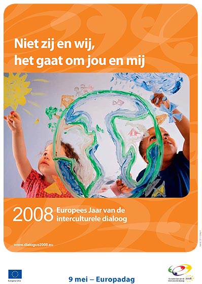 Uitvergrote poster van Europadag 2008