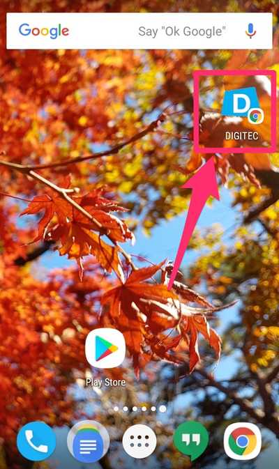 Home screen